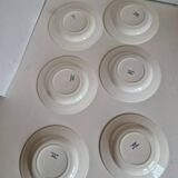Set of 14 Terre de fer Salins plates, Castellane model