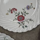 Lot de 6 assiettes à dessert KG Lunéville Service Fleurs des Indes