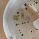 Pair of wall lights or ceiling lights in pressed glass and opaline - vintage design 80