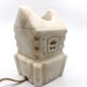 Vintage lamp in albatre stone