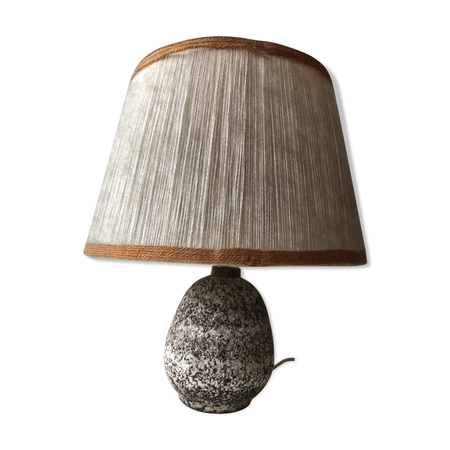 Lamp Lampshade in wool vintage ceramic