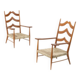 Paire de Fauteuils Gio Ponti et Lio Carminati