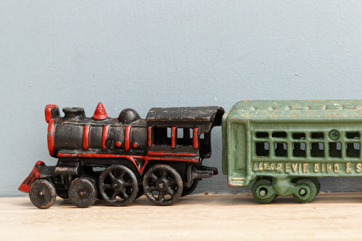 Cast iron train, 50s, made in US