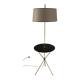 Vintage tripod side table lamp in brass from 1950 - 1960.
