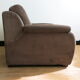 Fauteuil seventies en velours côtelé marron