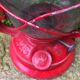 Red metal storm lamp. Swallow Brand