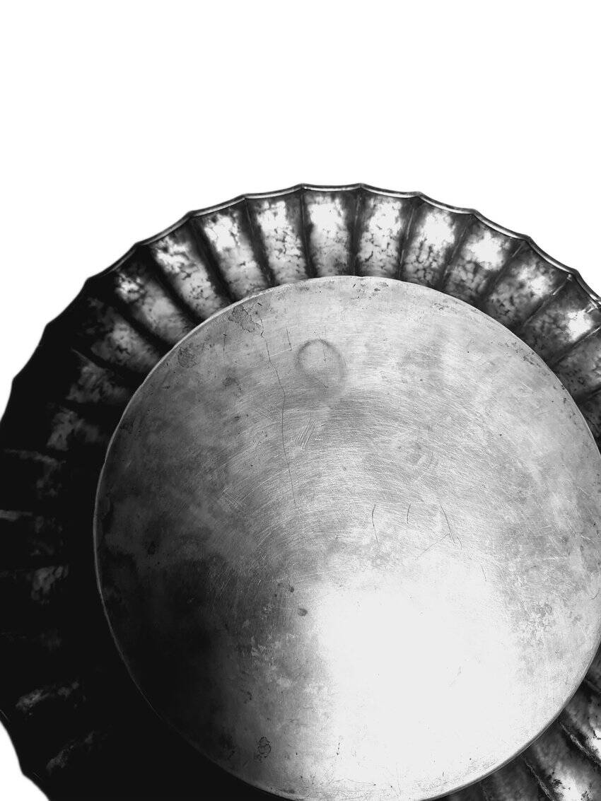 Unique Art Deco Futurist Polish Silver Fruit Bowl from Czaplicki, 1930s