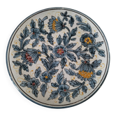 Italian earthenware plate signed CA Deruta – hand-painted floral decoration