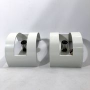 Stilux Milano Model Lido, pair of large sconces from 60s