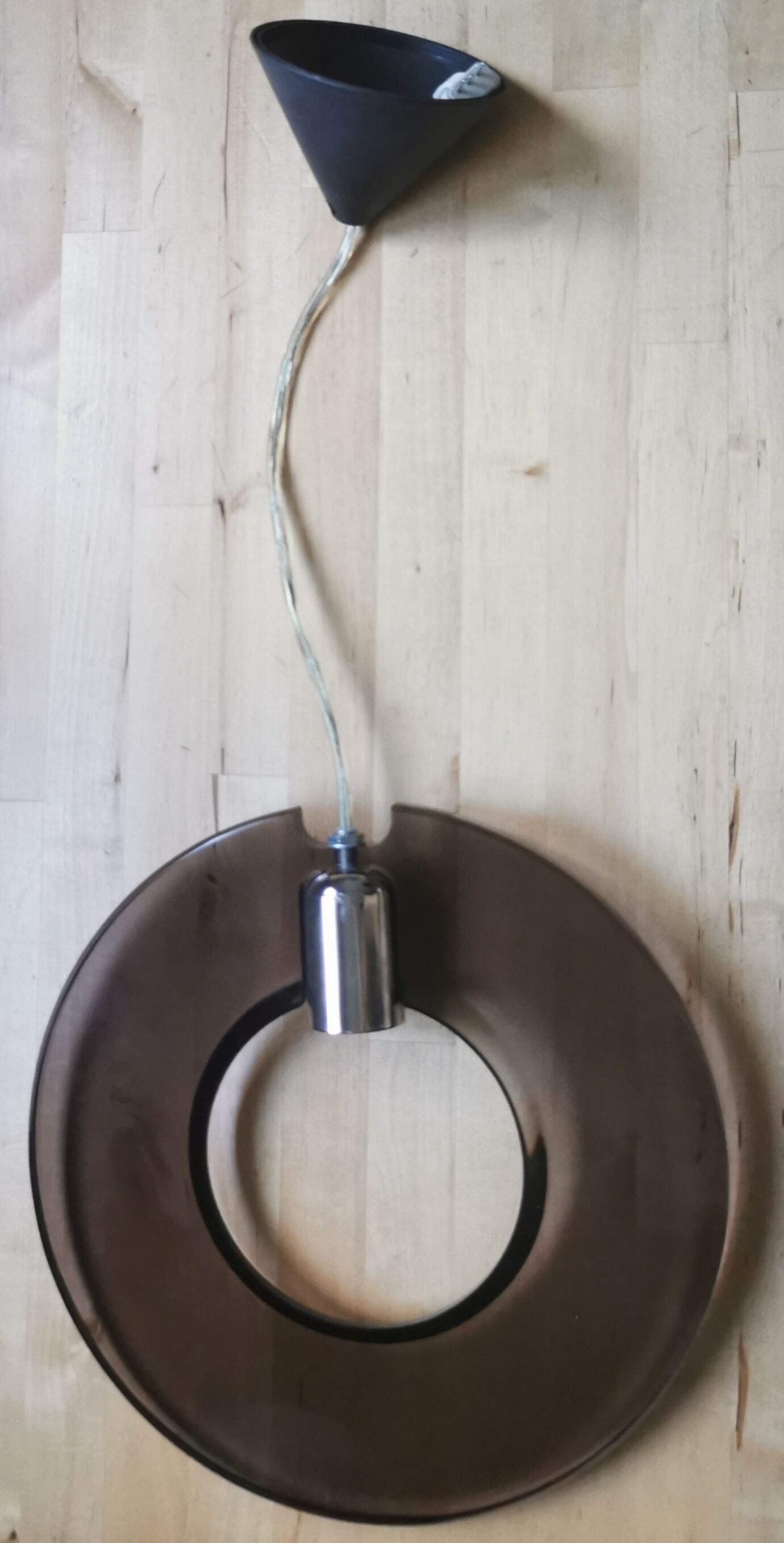 Hanging lamp ring orbit plexiglass chrome 70