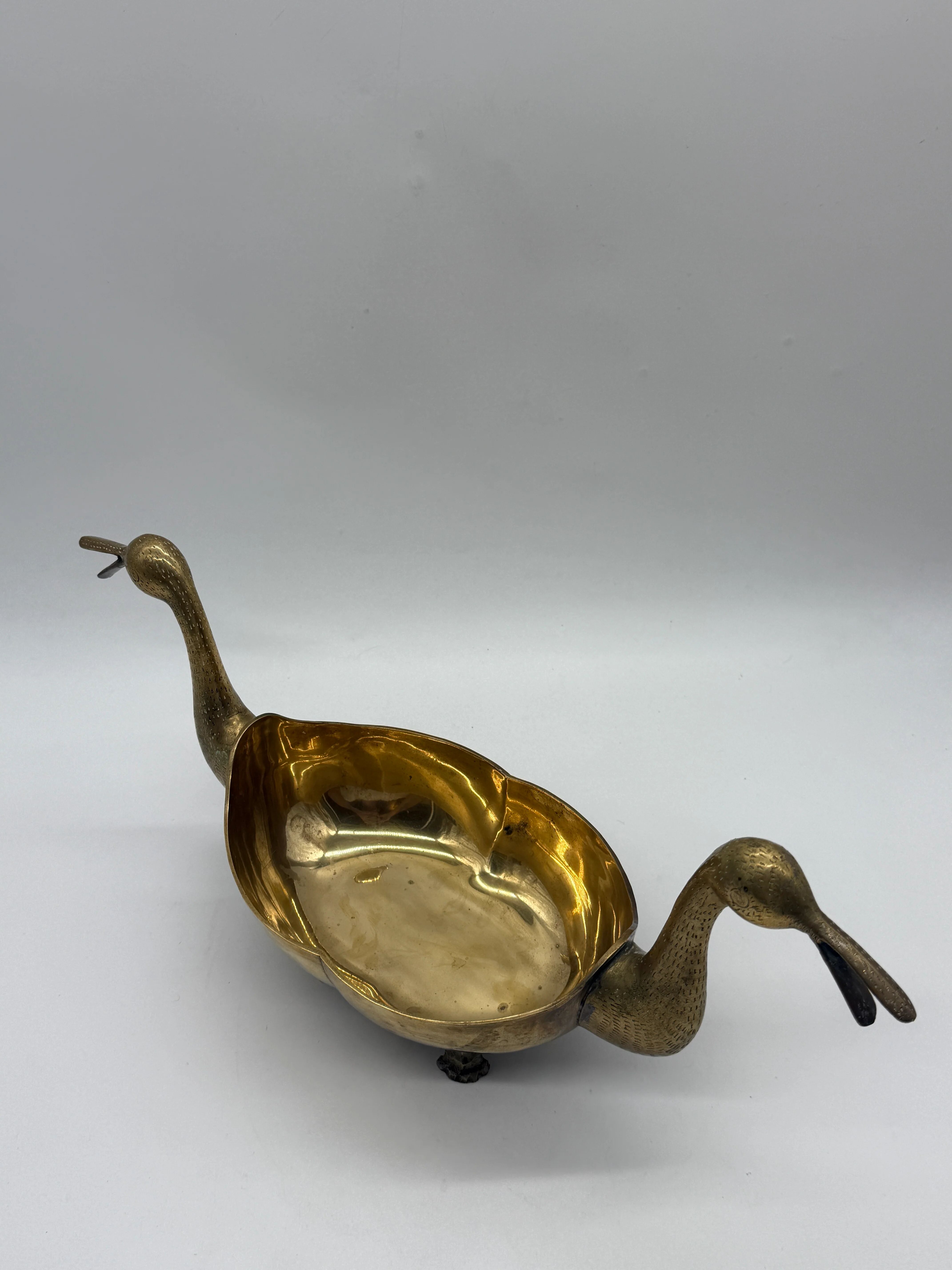 Table centre "ducks" in brass – circa 1950s