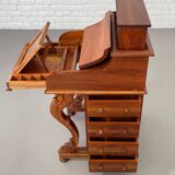 20th century Davenport desk with walnut piano top
