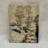 Old painting signed oil on canvas