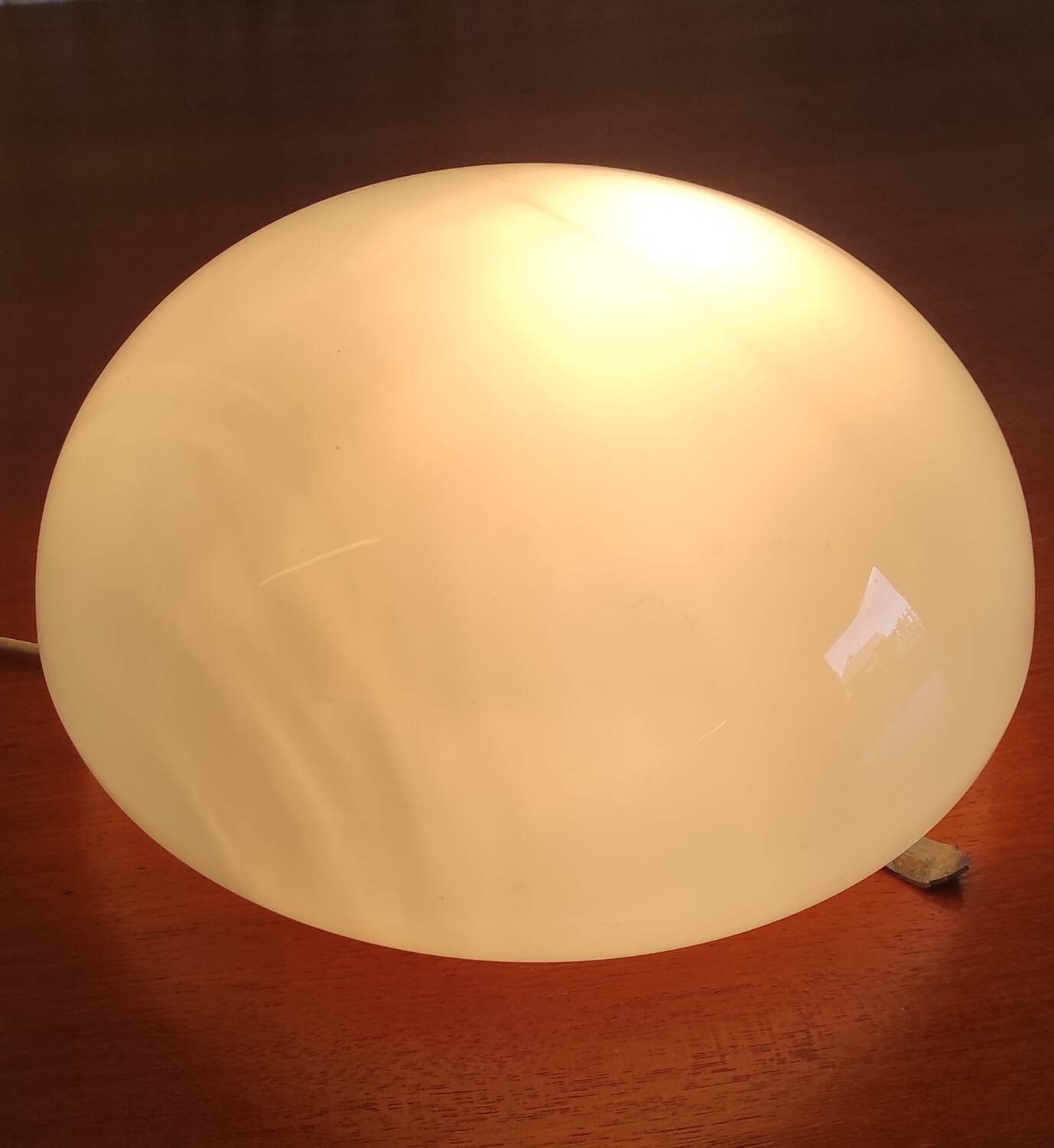 Opaline globe ceiling light 25 cm - 50s/60s