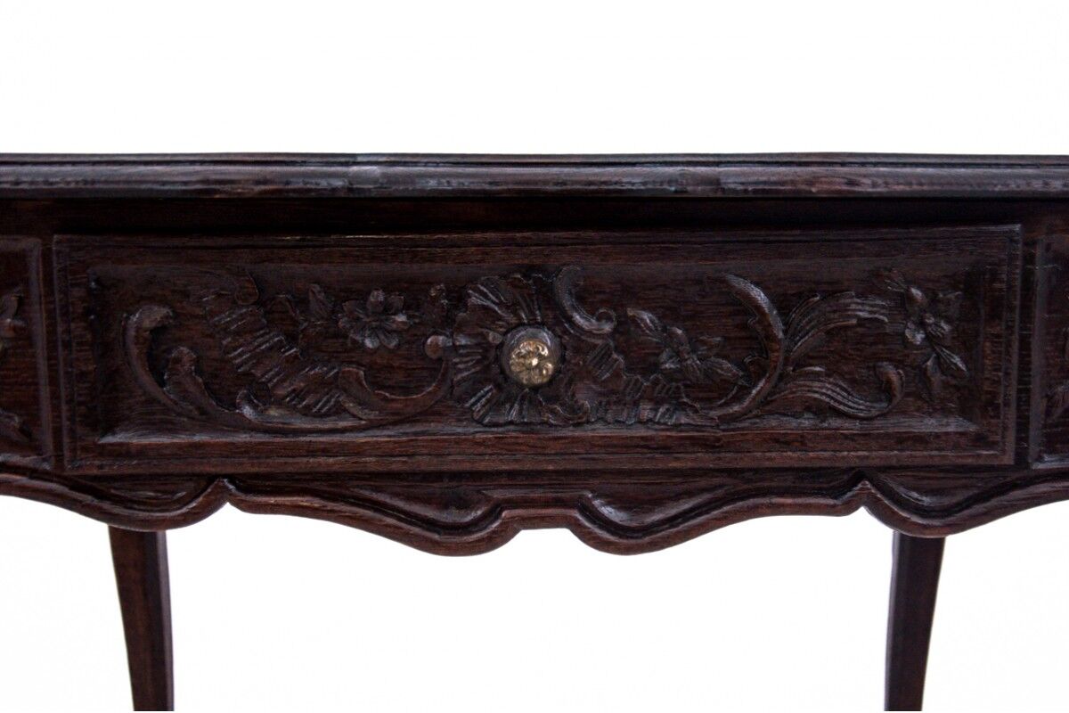 Antique table, Western Europe, late 19th century. After renovation.