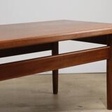 Scandinavian rectangular teak coffee table, 1960