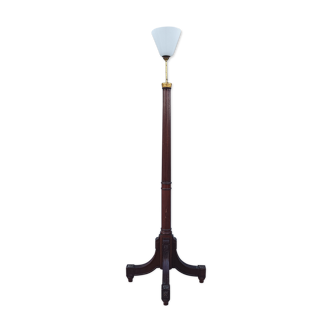 Louis XVI style floor lamp in carved mahogany