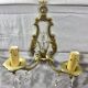 Pair of Wall Lamp Bronze And Crystal 2 Lights