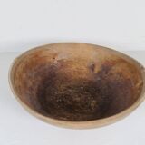 Set of three unique farmhouse bowls from 19th-century Swedish folk art.