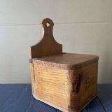 Old wooden salt box