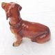Large dachshund in German porcelain Cortendorf
