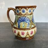 Antique Art Nouveau barbotine jug