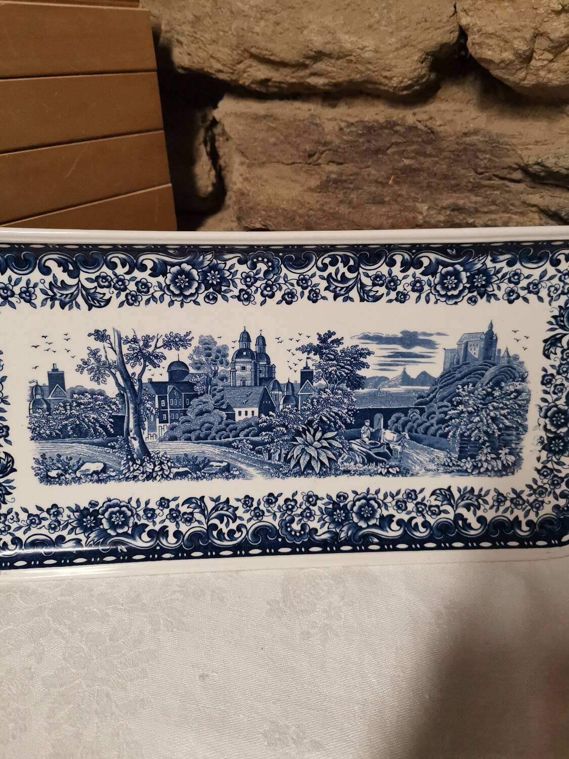 Plat à cake Villeroy et Boch "Blue Castle"