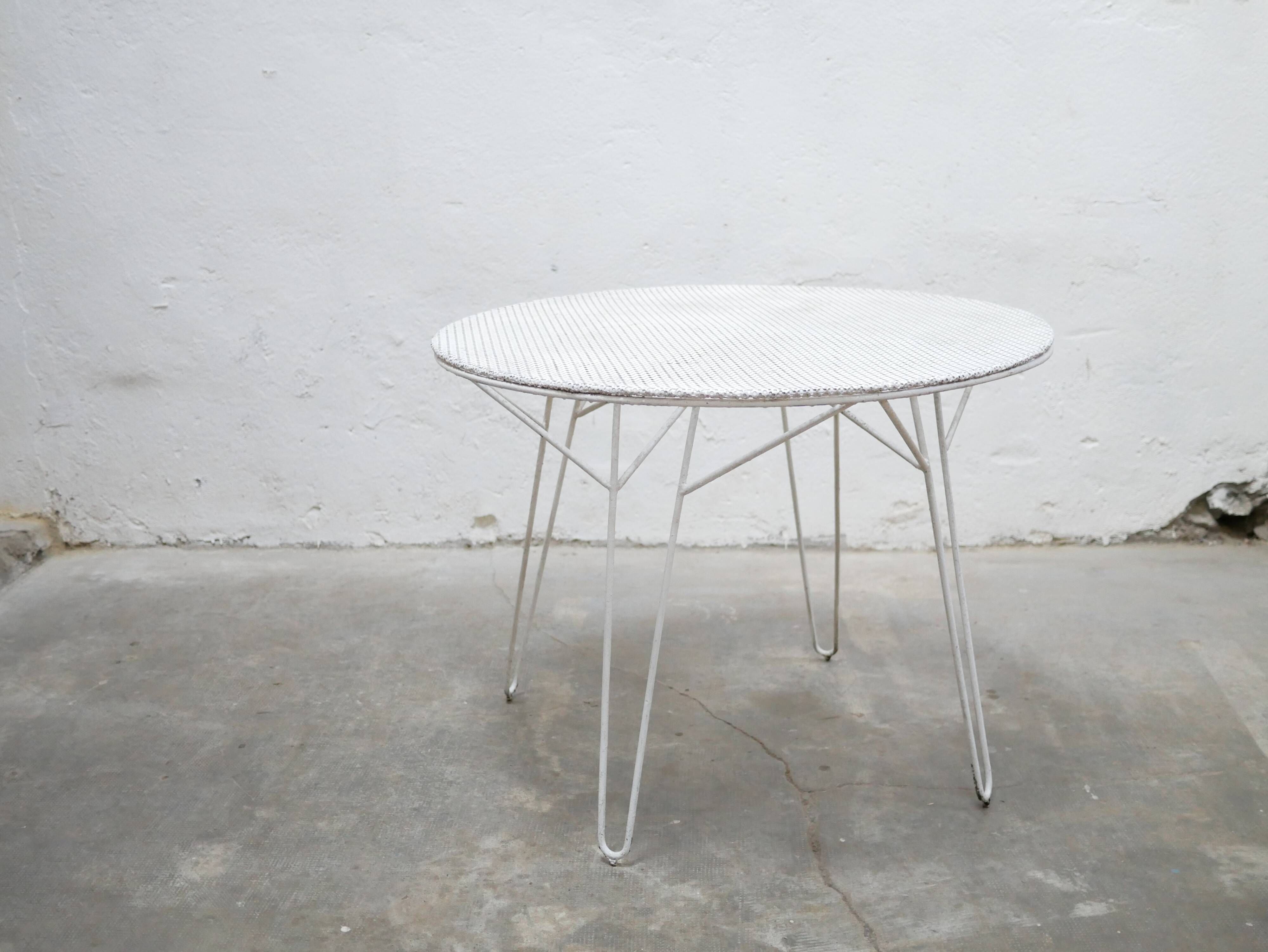 Vintage garden table by Mathieu Matégot