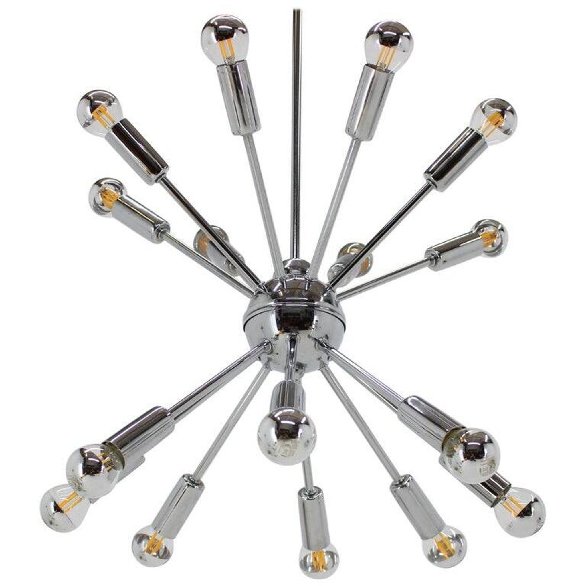 Chrome Pendant of the Space Age, Mid-Century, Sputnik, 1980s