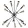 Chrome Pendant of the Space Age, Mid-Century, Sputnik, 1980s