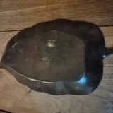 Bronze travel pocket, leaf-shaped