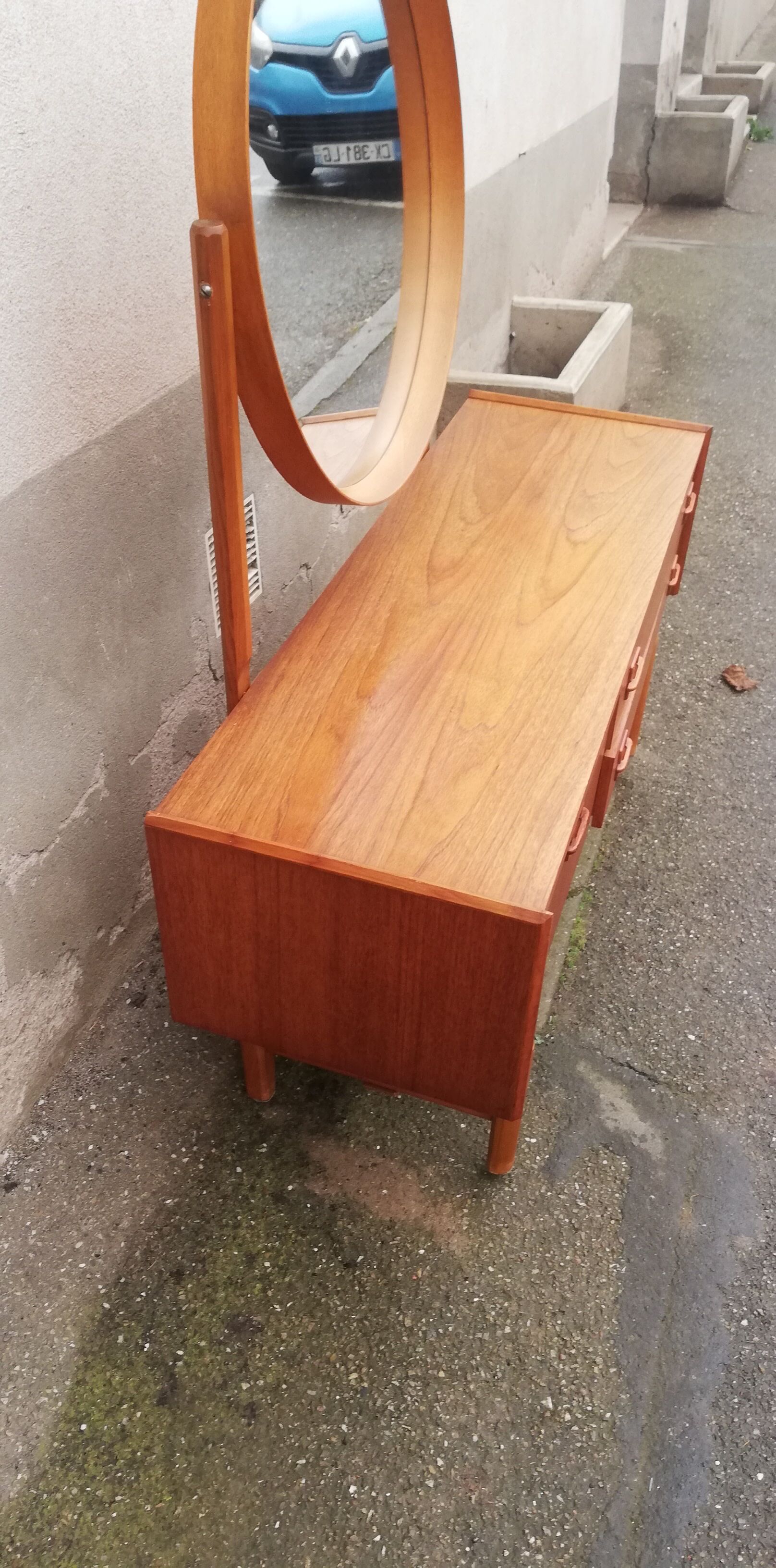 Scandinavian teak dressing table