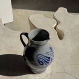 Large blue West Germany pitcher