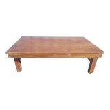 Old industrial workshop coffee table in solid teak