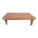 Old industrial workshop coffee table made of solid teak.