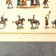 Set of 3 illuminated plates by S. Lemoine