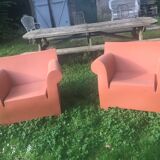 Deux Bubble chairs de Philippe Starck édition Kartell