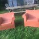 Two Bubble chairs by Philippe Starck Kartell edition