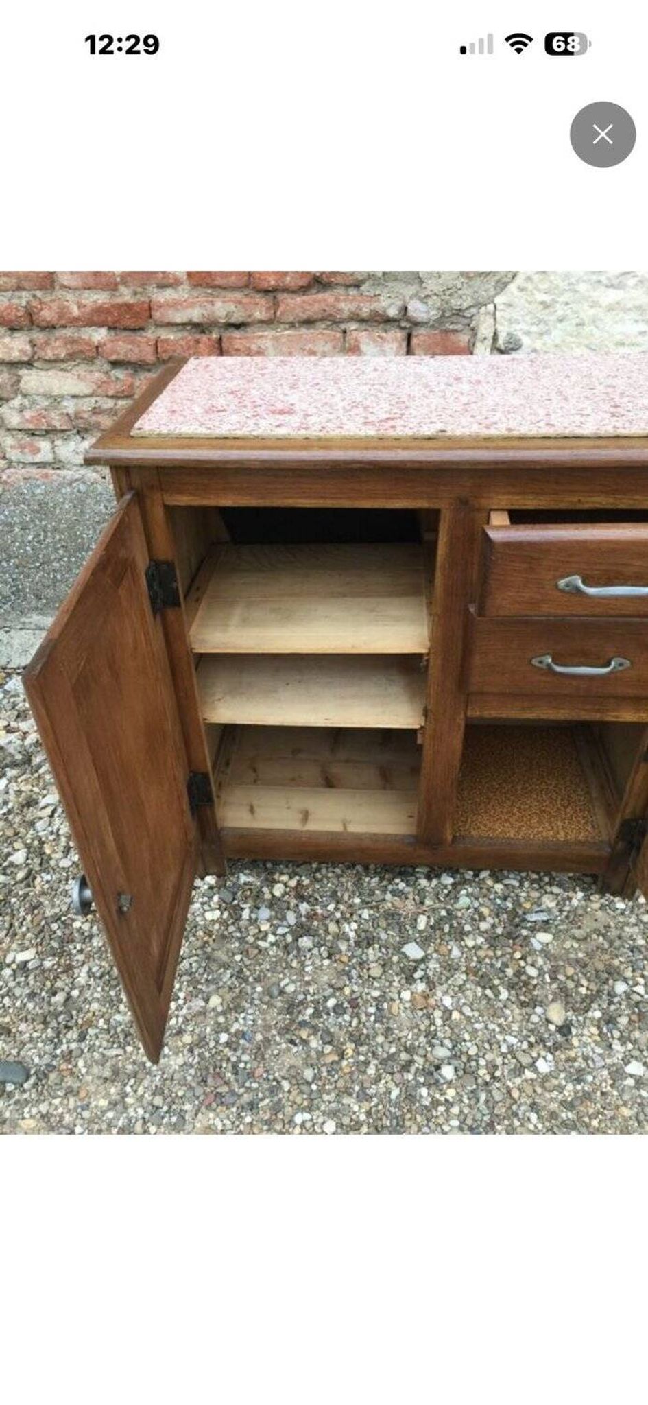 Mado Buffet in Solid Oak — French Domestic Style from the 1950s