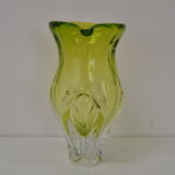 Vase art glass par Josef Hospodka, ancienne tchécoslovaquie, années 1960
