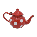 Enamelled teapot