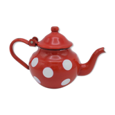 Enamelled teapot