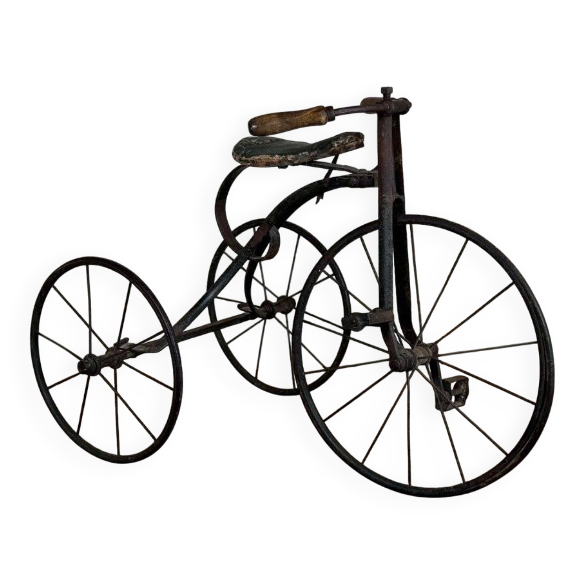 Tricycle d’enfants en fer forgé, vers 1900