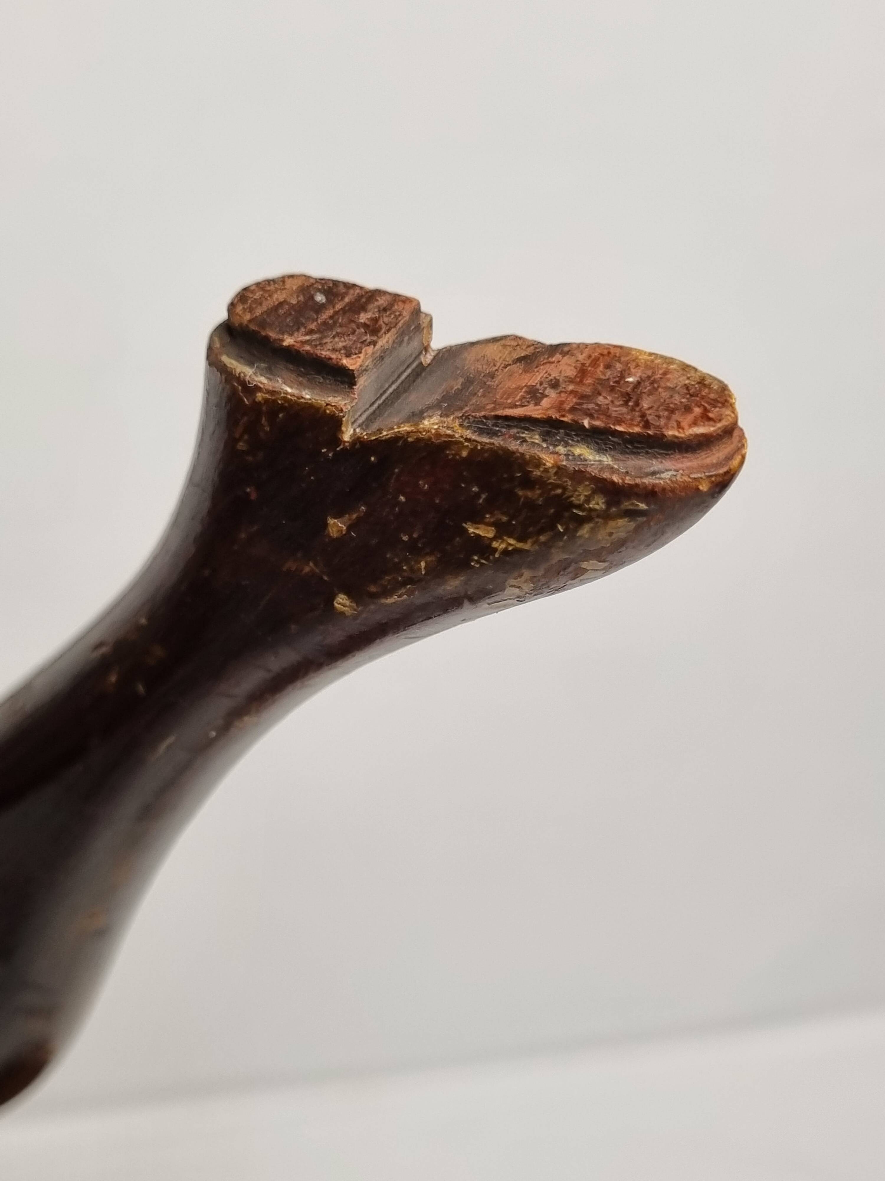 Tripod wooden gueridon, wine table type, English style, 29 cm top.