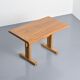 Solid elm mountain table Les Arcs