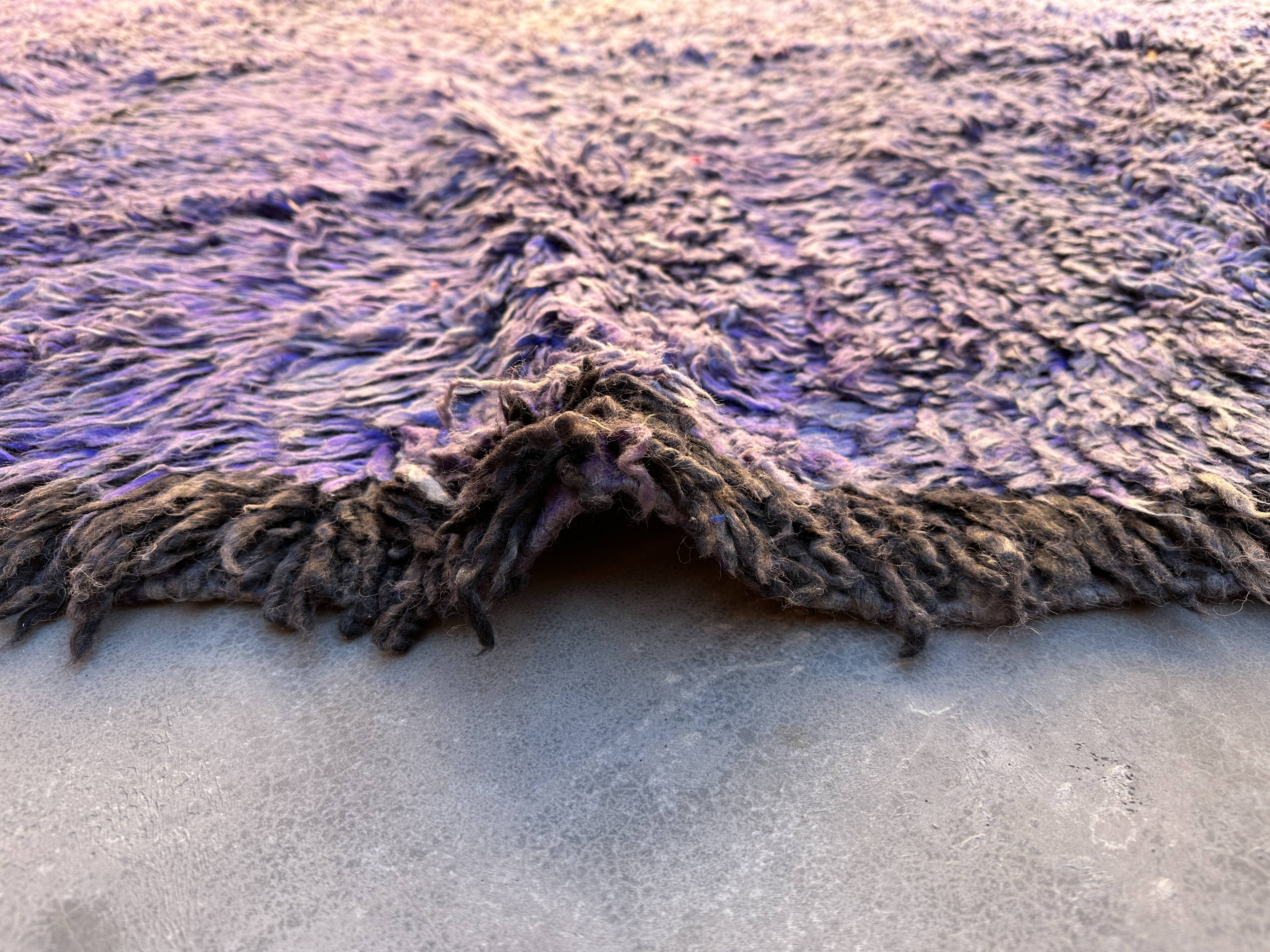 Blue Moroccan carpet - 190 x 350 cm