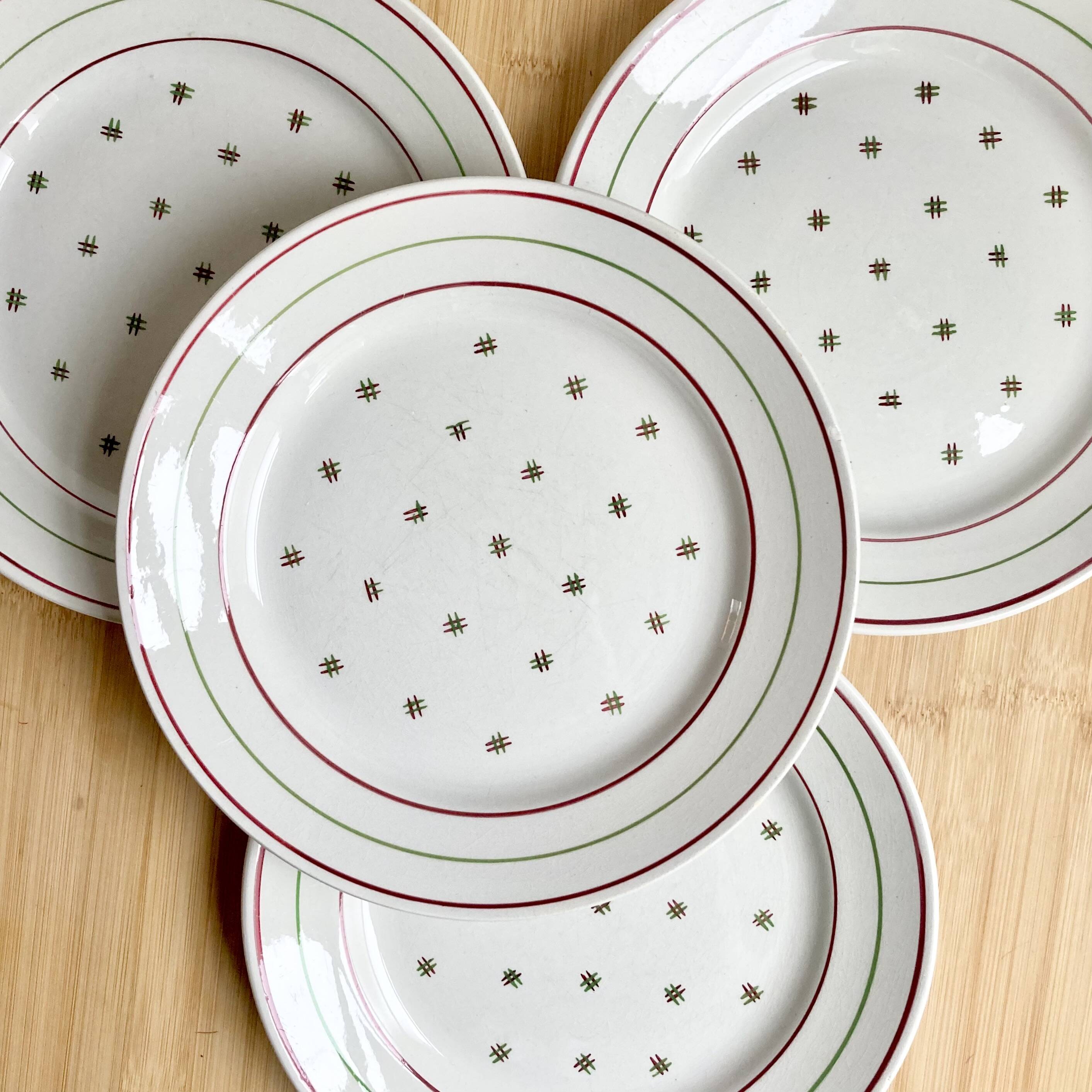 4 Luneville 50s flat plates