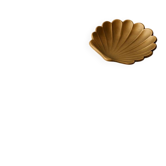 Vintage brass shell tray
