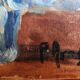 Huile sur carton P. Aragon bouquet