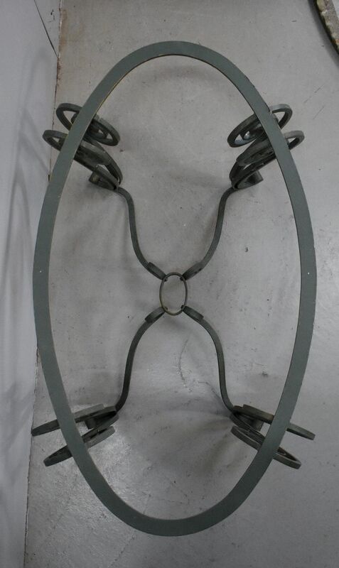 Marble and Forged Iron Low Table - 1950